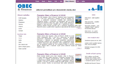 Desktop Screenshot of obecafinance.cz