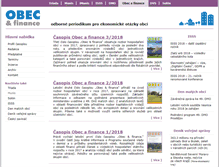 Tablet Screenshot of obecafinance.cz
